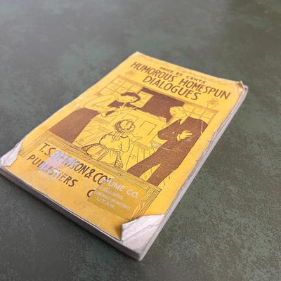 Vintage Drama/Acting Dialogue Books