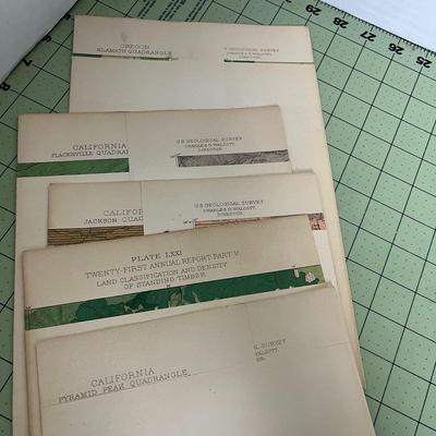Vintage US Survey Maps Atlas Book