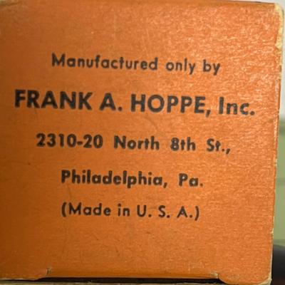 Vintage Hoppe's Nitro Solvent Bottle and Box