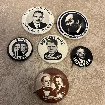 Vintage Bundle of Political Pins