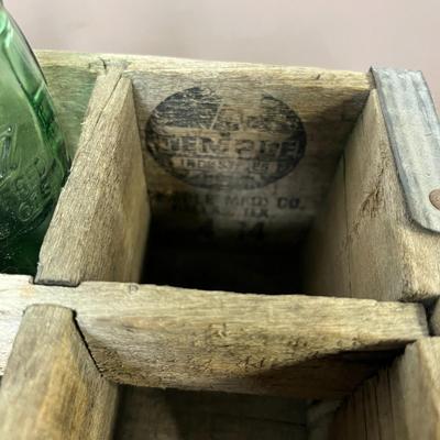 Vintage Coca-Cola Bottles and Wooden Case
