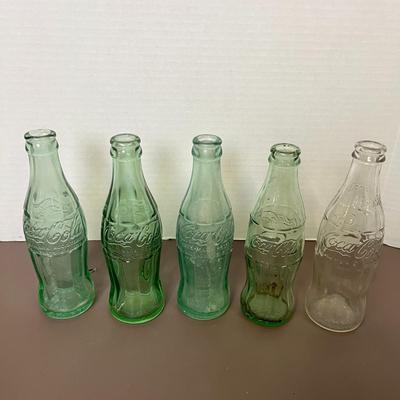 Vintage Coca-Cola Bottles and Wooden Case