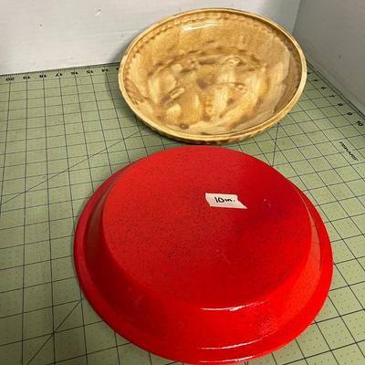 Vintage Picnic Basket, Wool Blanket and Ceramic Pie Holder