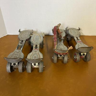 Vintage Strap On Roller Skates