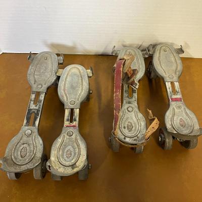 Vintage Strap On Roller Skates