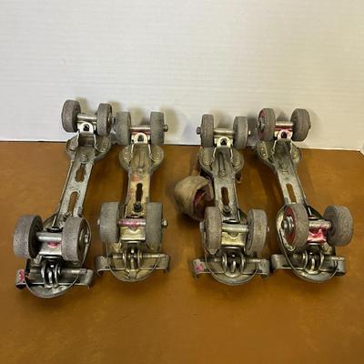 Vintage Strap On Roller Skates