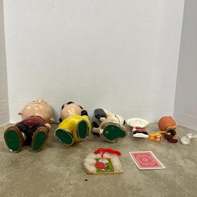 Vintage Peanuts Chalk Figurines and Misc Figures