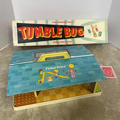 Vintage Tumble Bug Game and Fisher Price School