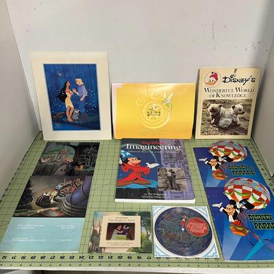 Lot of Disney Books, Prints, Ephemoria and 45 Record
