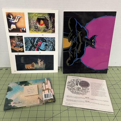 Lot of Disney Books, Prints, Ephemoria and 45 Record
