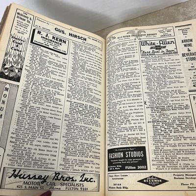 Vintage Dayton Ohio Directory, Typewriting Lessons and Register