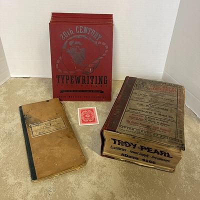 Vintage Dayton Ohio Directory, Typewriting Lessons and Register