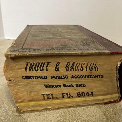 Vintage Dayton Ohio Directory, Typewriting Lessons and Register