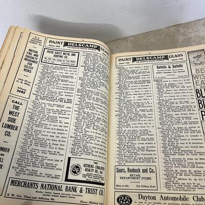 Vintage Dayton Ohio Directory, Typewriting Lessons and Register