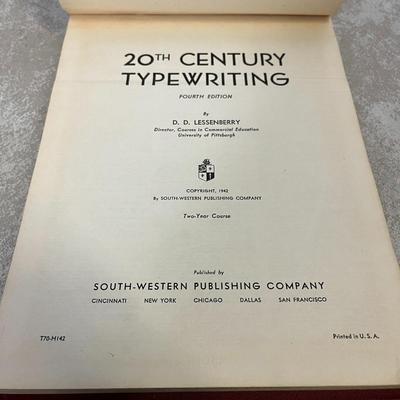 Vintage Dayton Ohio Directory, Typewriting Lessons and Register