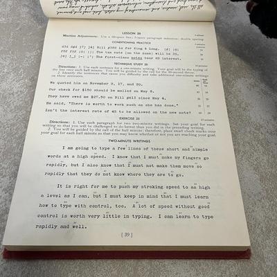 Vintage Dayton Ohio Directory, Typewriting Lessons and Register
