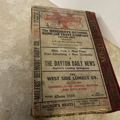 Vintage Dayton Ohio Directory, Typewriting Lessons and Register