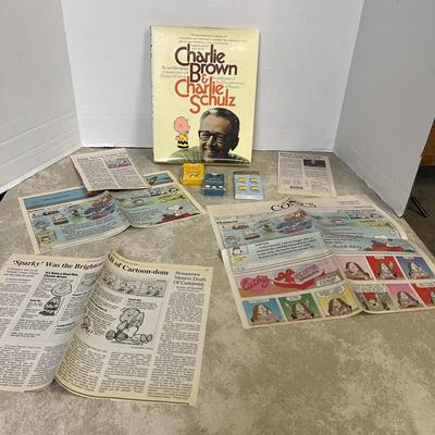Lot of Vintage Peanuts, Book, Playing Cards and Comics