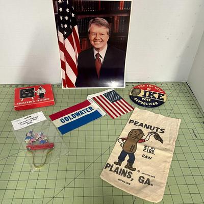 Lot of Political Memorabilia, Carter, Goldwater, Ike