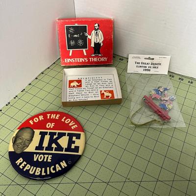 Lot of Political Memorabilia, Carter, Goldwater, Ike