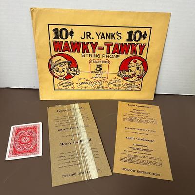 Vintage Wawky-Tawky String Phone