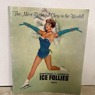 Vintage Figure Skating Lot, Ice Follies Program and Sonia Henie Pin