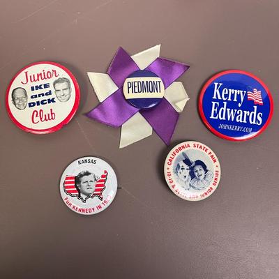 Vintage Pin Lot, Kennedy, Edwards, Autry