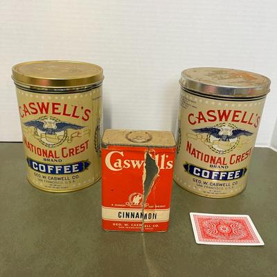 Vintage Caswell's Tins