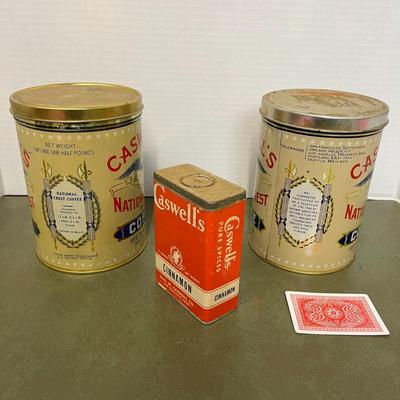 Vintage Caswell's Tins
