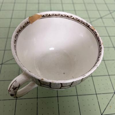 Pair of Vintage Cup and Saucers from Brazil