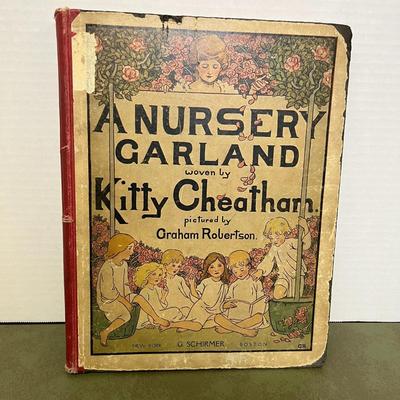 Vintage Nursery Garden Music Book and Fairy Stories