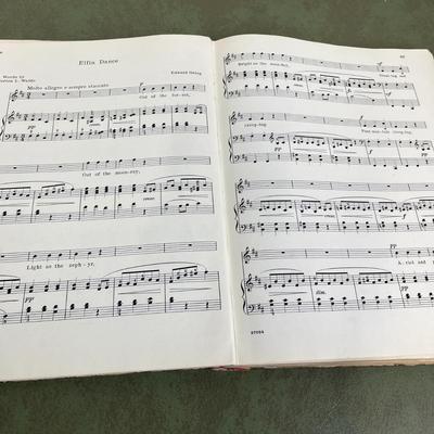 Vintage Nursery Garden Music Book and Fairy Stories