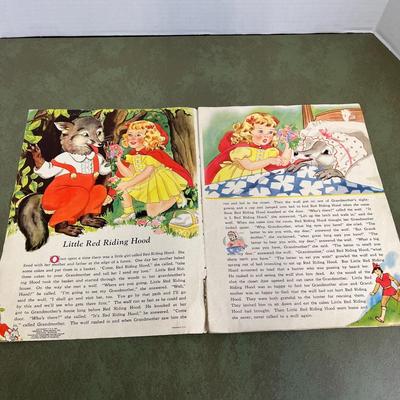 Vintage Nursery Garden Music Book and Fairy Stories
