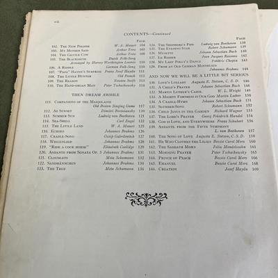 Vintage Nursery Garden Music Book and Fairy Stories