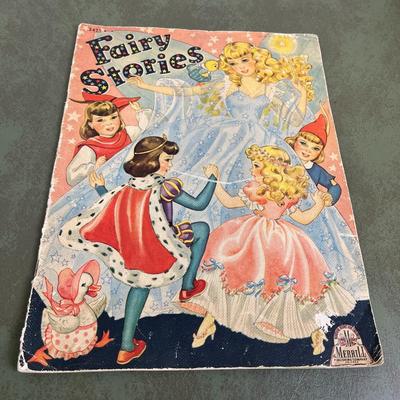 Vintage Nursery Garden Music Book and Fairy Stories