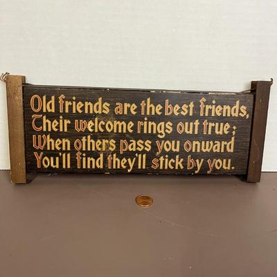 Vintage Woodenette Sign
