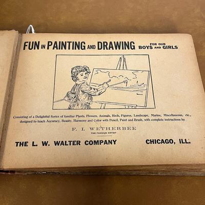 Vintage Hallmark Coloring Book and Fun in Painting Book