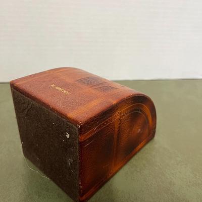 Vintage Leather Bookend