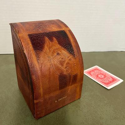 Vintage Leather Bookend