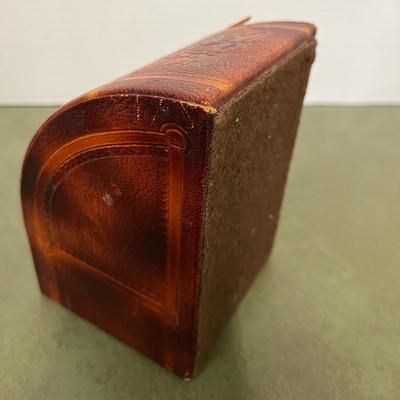 Vintage Leather Bookend
