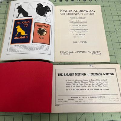 Vintage Drawing and Handwriting Books