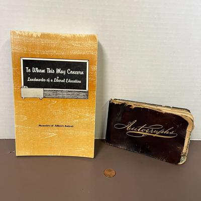 Vintage Autograph Book and To Whom This May Concern Book