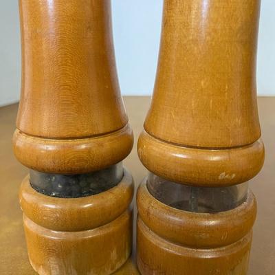 Wooden Salt and Pepper Shaker and Rolling Pin