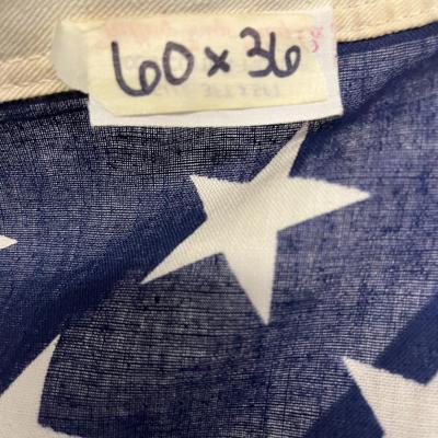 Vintage 50 Star Flag and Pole
