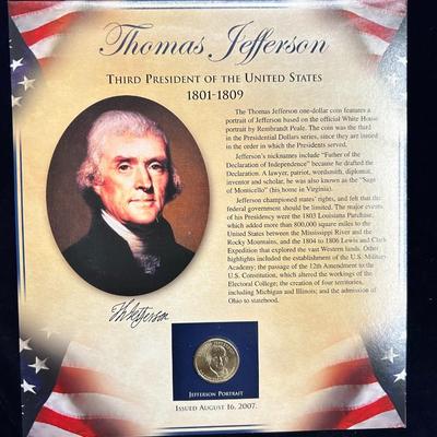 Thomas Jefferson - The United States Presidents Coin Collection by PCS Stamps & Coins