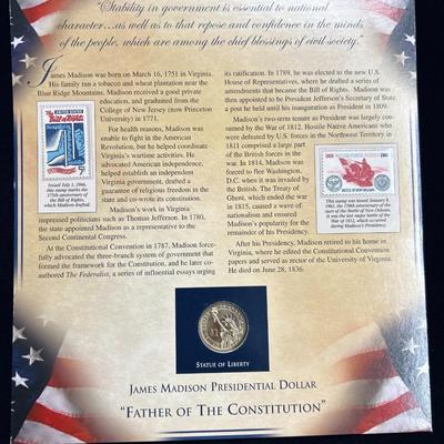 James Madison - The United States Presidents Coin Collection by PCS Stamps & Coins