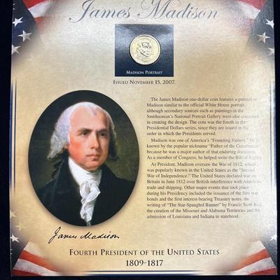 James Madison - The United States Presidents Coin Collection by PCS Stamps & Coins