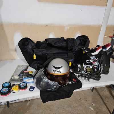 Lange RX100 Ski Boots, Helmet and More (G-DW)