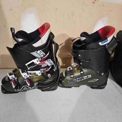 Lange RX100 Ski Boots, Helmet and More (G-DW)