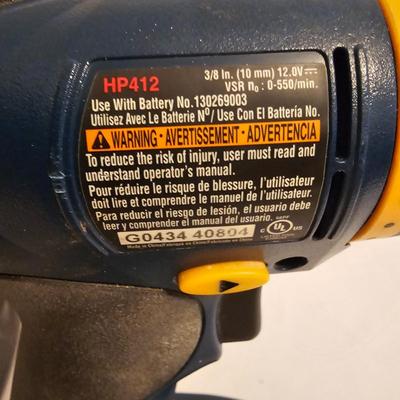 Ryobi 12.0 Volt Cordless Drill & Case (G-JS)